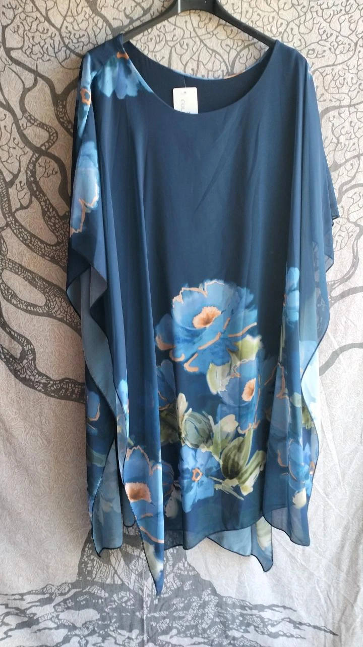 túnica/blusa azul-marinho – photo 2